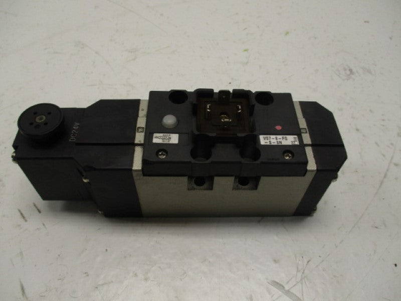 SMC VS7-8-FG-S-3N SOLENOID VALVE 24VDC (AS PICTURED) UNMP