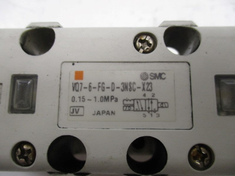 SMC VQ7-6-FG-D-3NSC-X23 ISO DOUBLE SOLENOID VALVE   UNMP