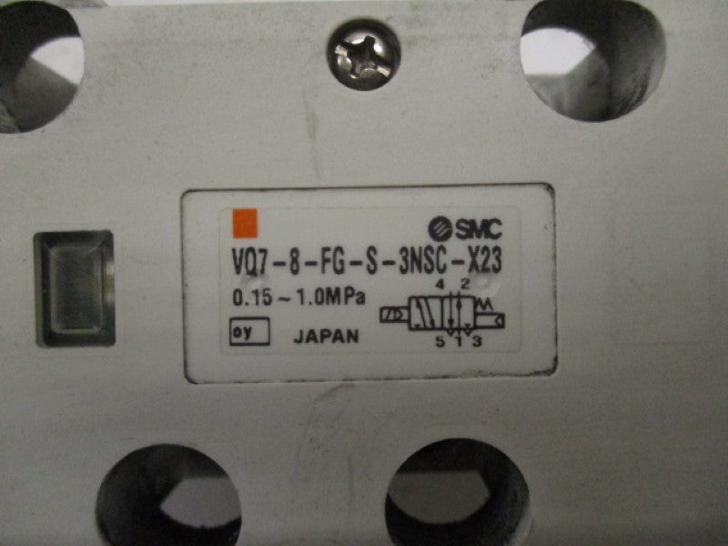 SMC VQ7-8-FG-S-3NSC-X23 ISO DOUBLE SOLENOID VALVE  UNMP