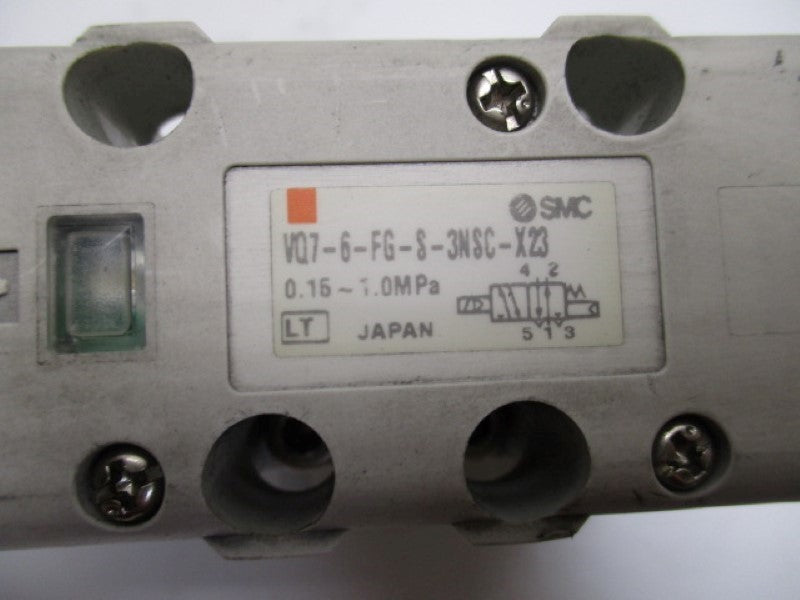 SMC VQ7-6-FG-S-3NSC-X23 DOUBLE SOLENOID VALVE  UNMP