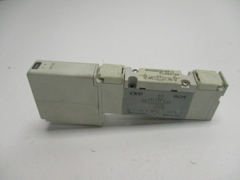 CKD W4GB239-MX-3 SOLENOID VALVE 24VDC  NSNP