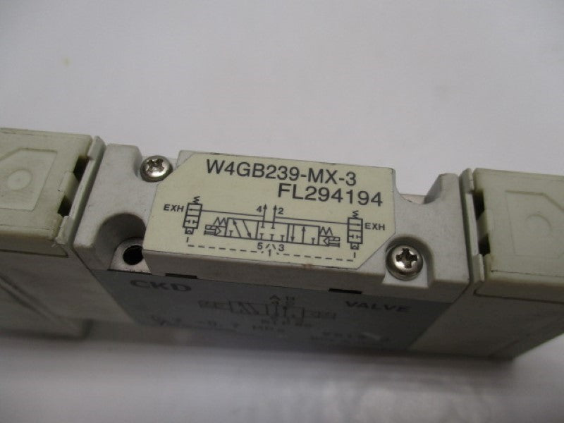 CKD W4GB239-MX-3 SOLENOID VALVE 24VDC  NSNP