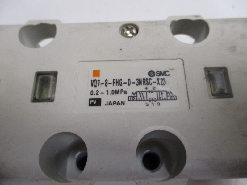 SMC VQ7-8-FHG-D-3NRSC-X23 DOUBLE SOLENOID VALVE  UNMP
