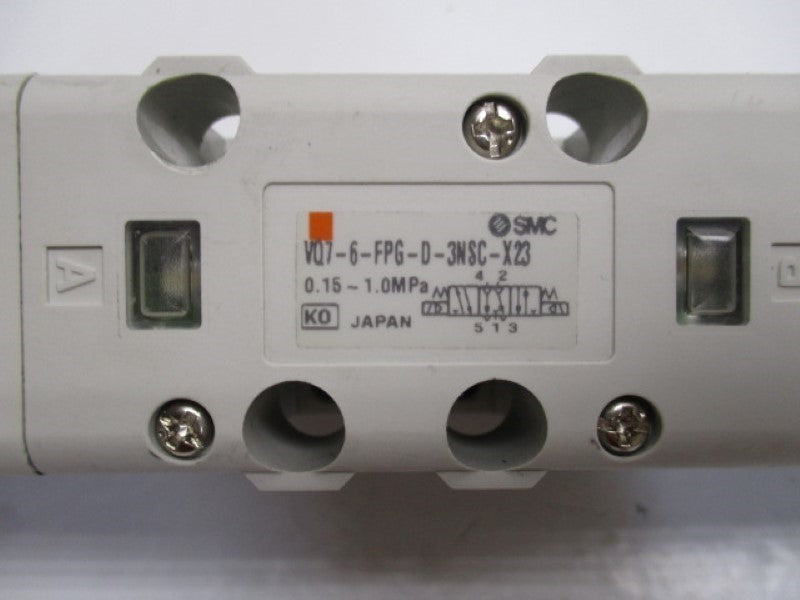 SMC VQ7-6-FPG-D-3NSC-X23 DOUBLE SOLENOID VALVE  NSNP