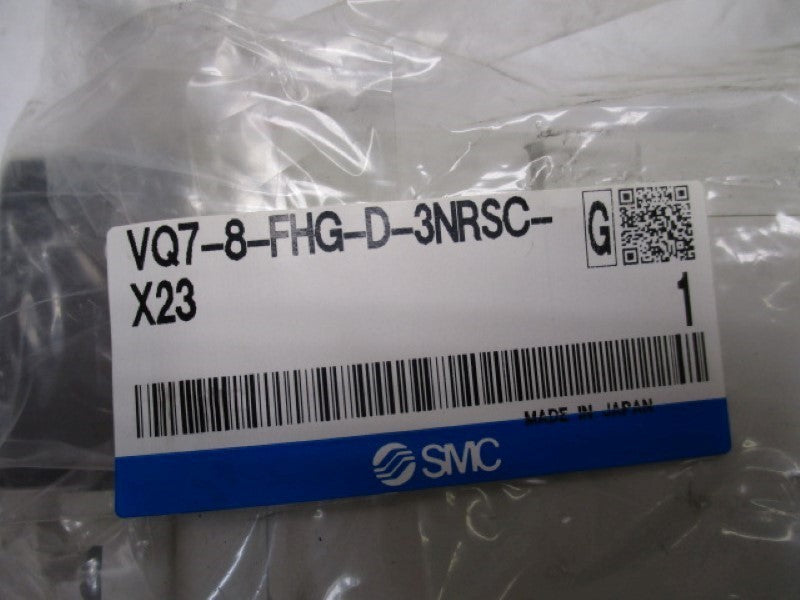 SMC VQ7-8-FHG-D-3NRSC-X23 DOUBLE SOLENOID VALVE * NEW IN FACTORY BAG*
