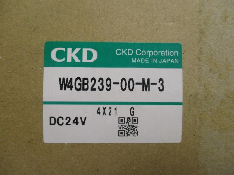 CKD W4GB239-00-M-3 SOLENOID VALVE 24VDC  NSMP