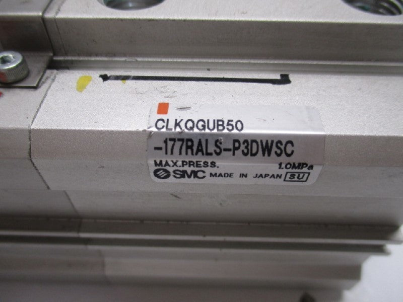 SMC CLKQGUB50-177RALS-P3DWSC DOUBLE ACTING CYLINDER (AS PICTURED)  UNMP
