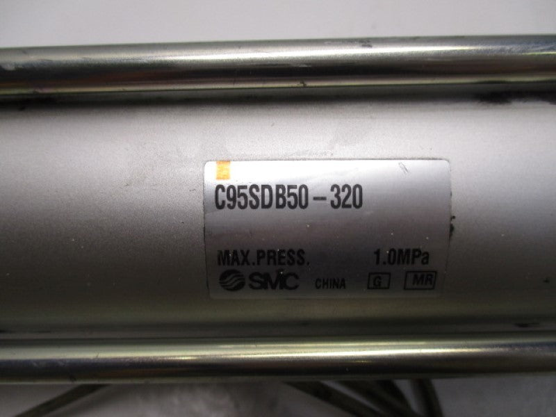 SMC C95SDB50-320 TIE ROD CYLINDER (AS PICTURED) *USED * (W/CABLE)