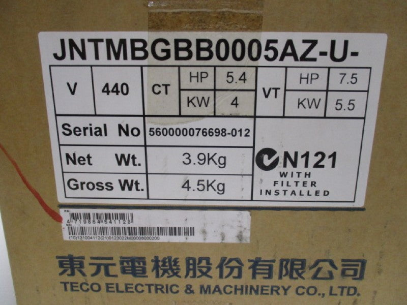 TECO JNTMBGBB0005AZ-U-440V INVERTER  NSMP