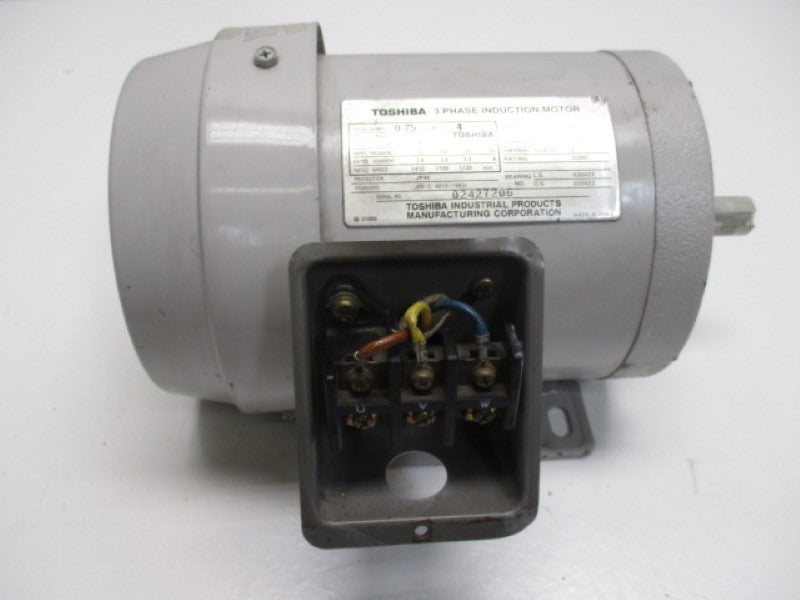 TOSHIBA 71-3949 3PH INDUCTION MOTOR 0.75KW (AS PICTURED)  UNMP