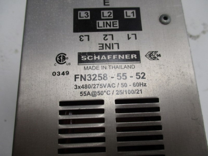 SCHAFFNER FN3258-55-52 POWER LINE FILTER  NSNP