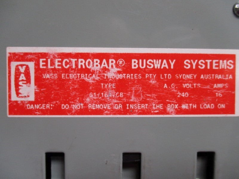 CUTLER HAMMER S1/16A/CB ELECTROBAR BUSWAY SYSTEMS 16A  NSMP