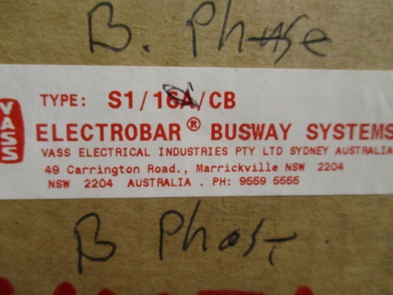CUTLER HAMMER S1/16A/CB ELECTROBAR BUSWAY SYSTEMS 16A  NSMP
