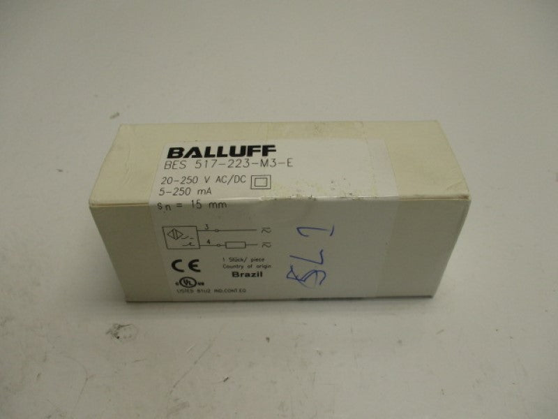 BALLUFF BES517-223-M3-E INDUCTIVE SENSOR * FACTORY SEALED *