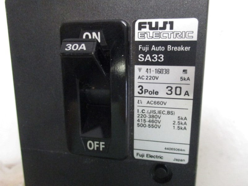 FUJI ELECTRIC SA33 AUTO BREAKER 3P 30A  NSNP