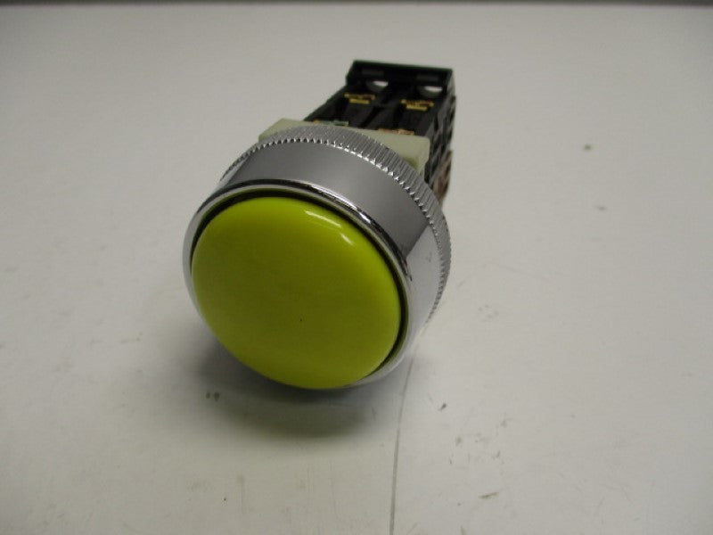 FUJI ELECTRIC AH30-MI ROUND YELLOW MUSHROOM PUSHBUTTON  NSNP