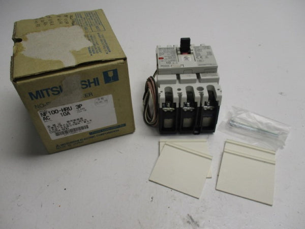 MITSUBISHI NF100-HRU3P10A CIRCUIT BREAKER 3P 10A  NSMP