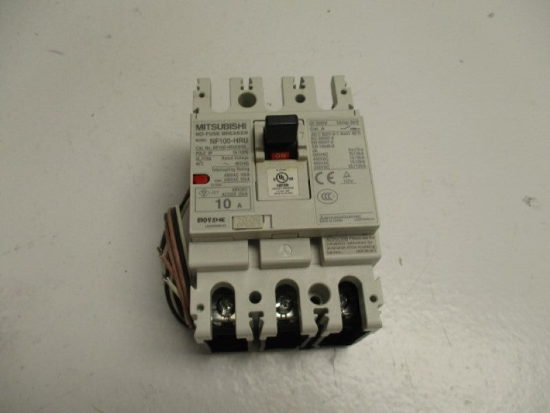MITSUBISHI NF100-HRU3P10A CIRCUIT BREAKER 3P 10A  NSMP