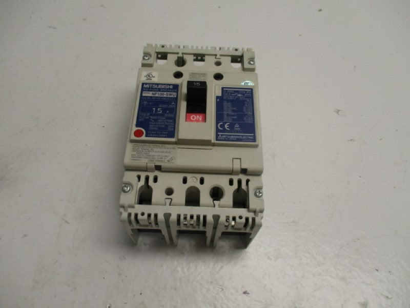MITSUBISHI NF100-SWU3P15A CIRCUIT BREAKER 3P 15A  NSMP
