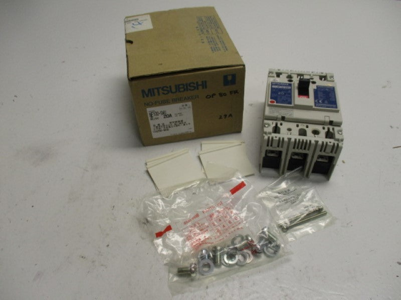MITSUBISHI NF100-SWU3P20A CIRCUIT BREAKER 3P 20A  NSMP