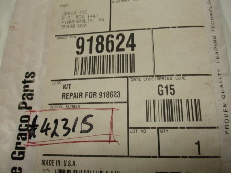 GRACO 918624 REPAIR KIT  NSMP