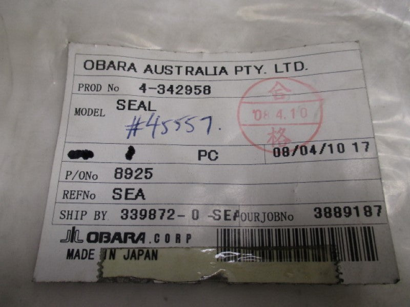 OBARA 4-342958 SEAL  NSNP