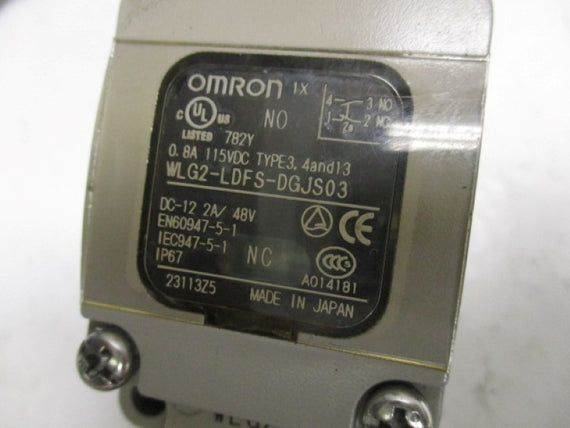 OMRON WLG2-LDFS-DGJS03 LIMIT SWITCH * NEW NO BOX *