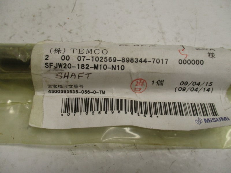 MISUMI SFJW20-182-M10-N10 SHAFT  NSNP