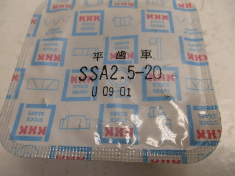 KHK SSA2.5-20 SPUR GEAR  NSMP