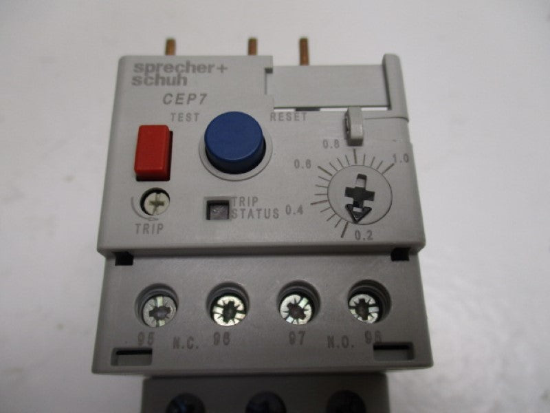 SPRECHNER SCHUH CEP7-ED1BB SER. C OVERLOAD RELAY  0.2-1.0A  UNMP