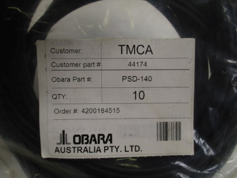 OBARA PSD-140 44174 SEALS (PKG OF 10) * NEW IN FACTORY BAG *