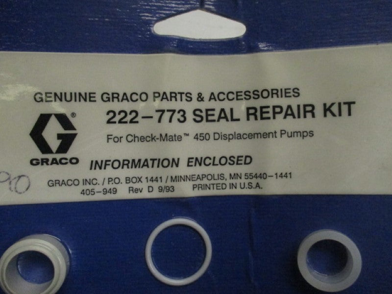 GRACO 222-773 SEAL REPAIR KIT * NEW IN ORIGINAL PACKAGE *