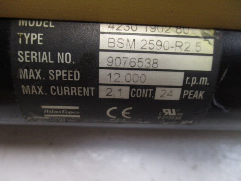 ATLAS COPCO BSM2590-R2.5 NUT RUNNER(AS PICTURED)  UNMP