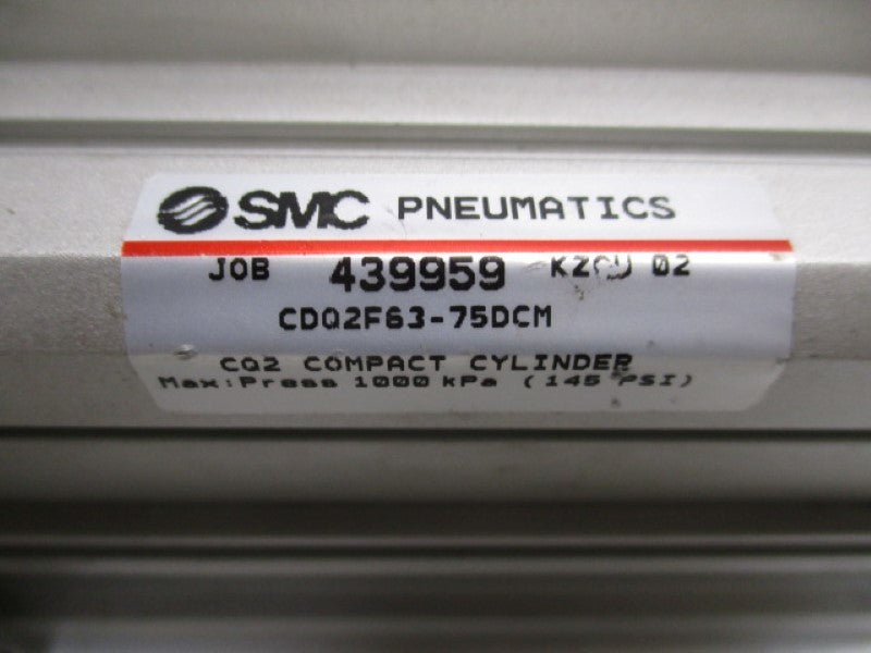 SMC CDQ2F63-75DCM COMPACT CYLINDER  UNMP