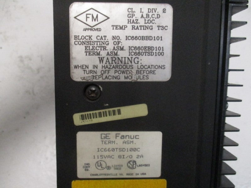GENERAL ELECTRIC IC660ELD100D GENIUS I/O MODULE  115VAC  UNMP