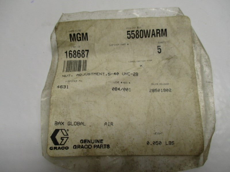 GRACO 168687 ADJUSTMENT NUT  NSNP