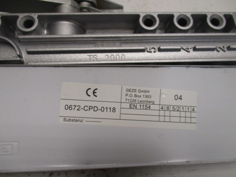 GEZE 0672-CPD-0118 TS200 OVERHEAD  DOOR CLOSER  UNMP
