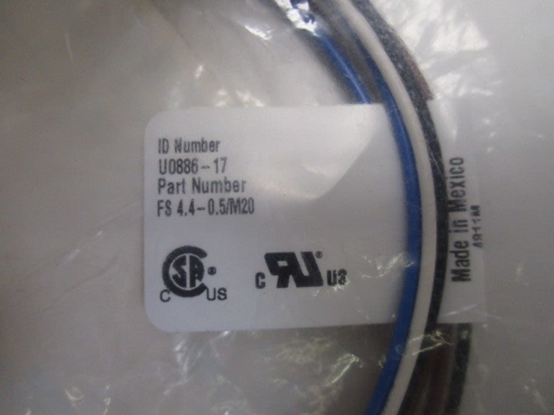 TURCK FS4.4-0.5/M20 EUROFAST RECEPTACLE* NEW IN FACTORY BAG *