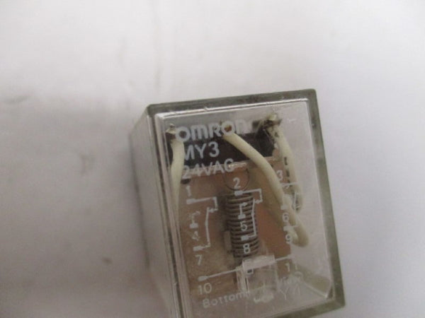 OMRON MY3 RELAY 24VAC  UNMP