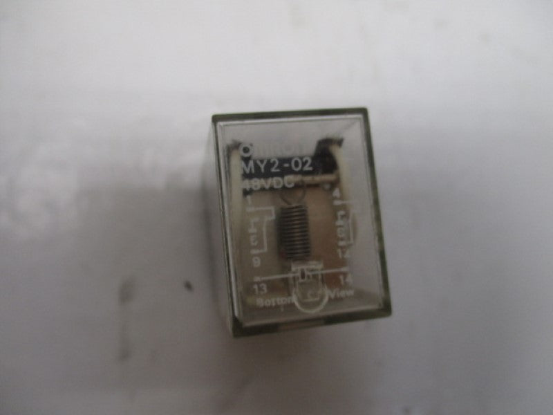 OMRON MY2-02-DC48 RELAY 48VDC UNMP