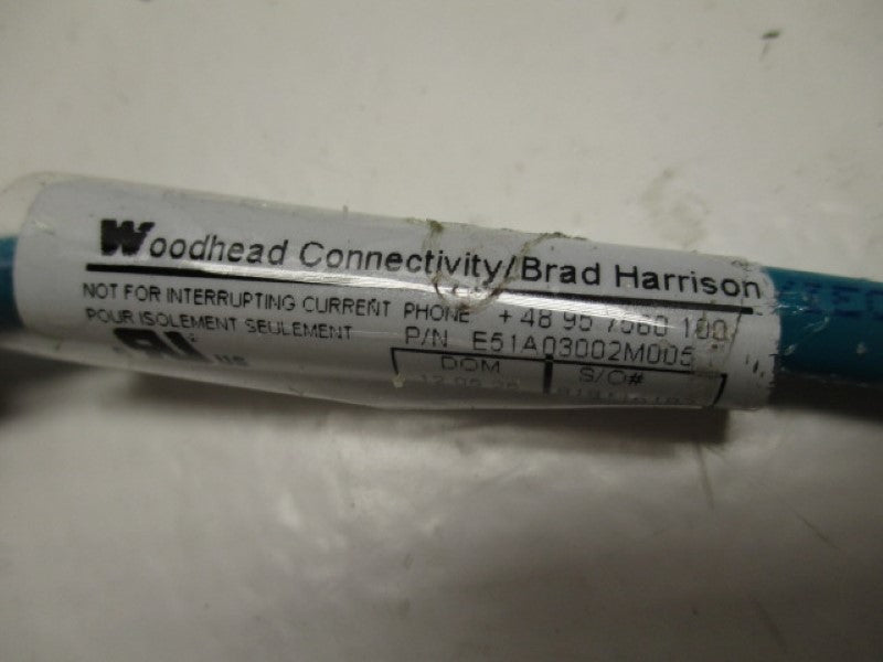 DANIELWOODHEAD E51A03002M005 M12 D-CODE MALE/FEMALE RJ45 CABLE  NSNP