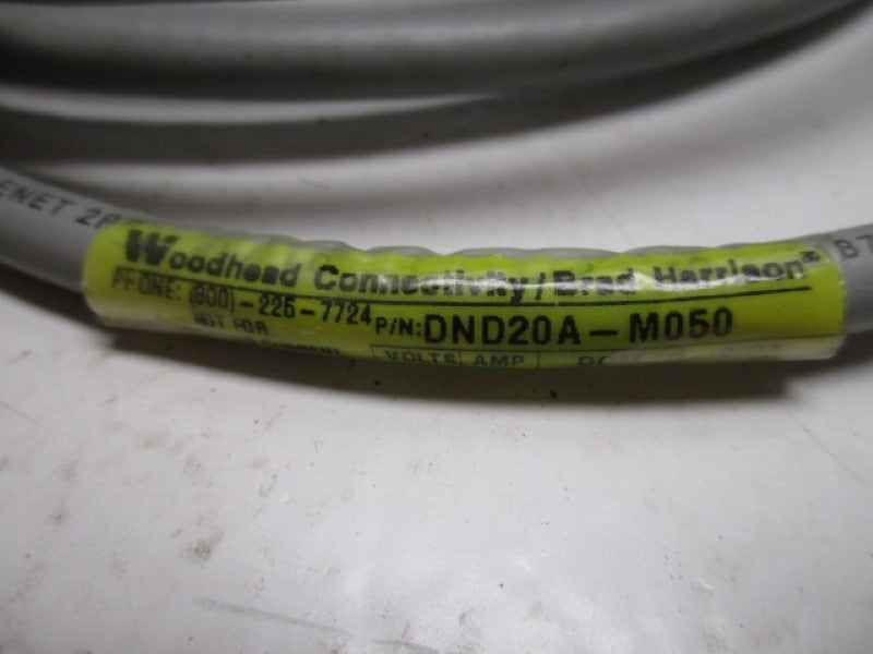 DANIEL WOODHEAD DND20A-M050 DEVICENET CABLE (AS PICTURED) UNMP