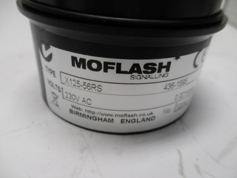 MOFLASH X125-56RS 436-1595 FLASHING BEACON 230VAC  NSMP