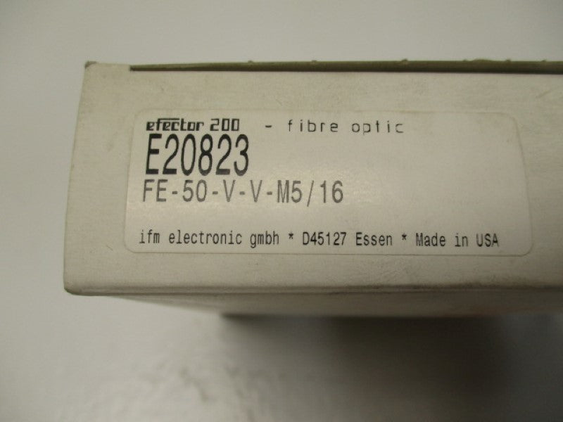 IFM EFECTOR E20823 FIBER OPTIC THRU BEAM  CABLE  NSMP