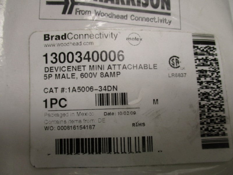 DANIEL WOODHEAD 1A5006-34DN * NEW IN FACTORY BAG *