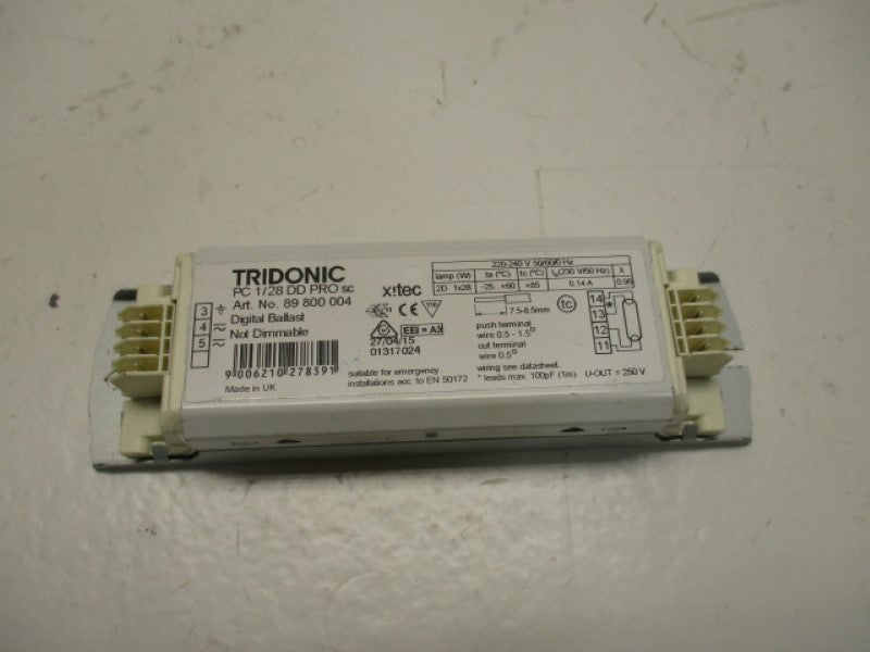 TRIDONIC 89800004 PC1/28DDPROSC DIGITAL BALLAST  UNMP