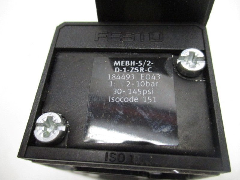 FESTO MEBH-5/2-D-1-ZSR-C SOLENOID VALVE 20.4-26.4VDC  NSNP