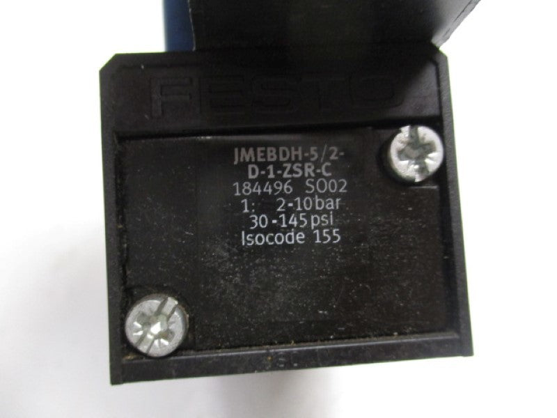 FESTO JMEBDH-5/2-D-1-ZSR-C SOLENOID VALVE 20.4-26.4VDC  NSNP