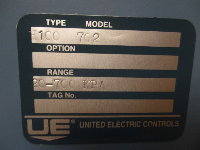 UNITED ELECTRIC H100-702 PRESSURE SWITCH 20-700KPA  NSNP