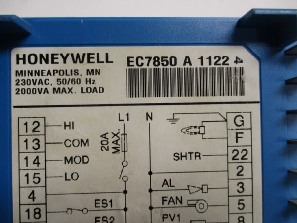 HONEYWELL EC7850A1122 RELAY MICROPROCESSOR 230VAC  UNMP